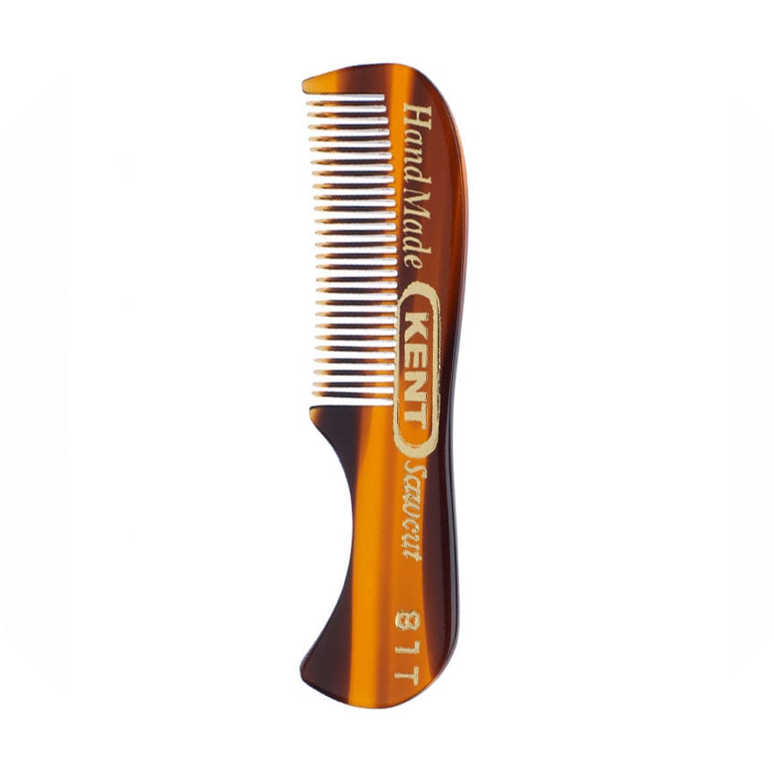 Гребінець для волосся Kent A 81T 2.75 Men`s Handmade Beard/Moustache Comb, X-Small, 73 мм